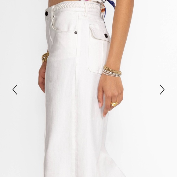 Johnny Was The Braided Wide Leg Jeans White - Picture 4 of 7